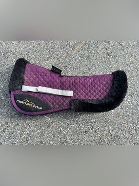 Shires Performance Purple Fleece Lined Half Pad